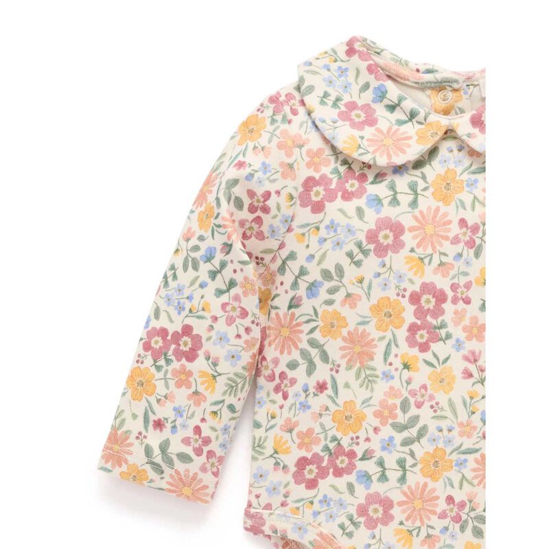 Purebaby Thick Bodysuit With Collar image number 3